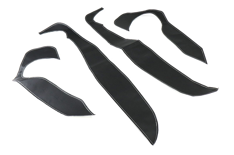 OLM Door Kick Guard with Silver Stitching
