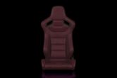 Braum Elite Series Sport Seats - Maroon Leatherette Pair - Universal