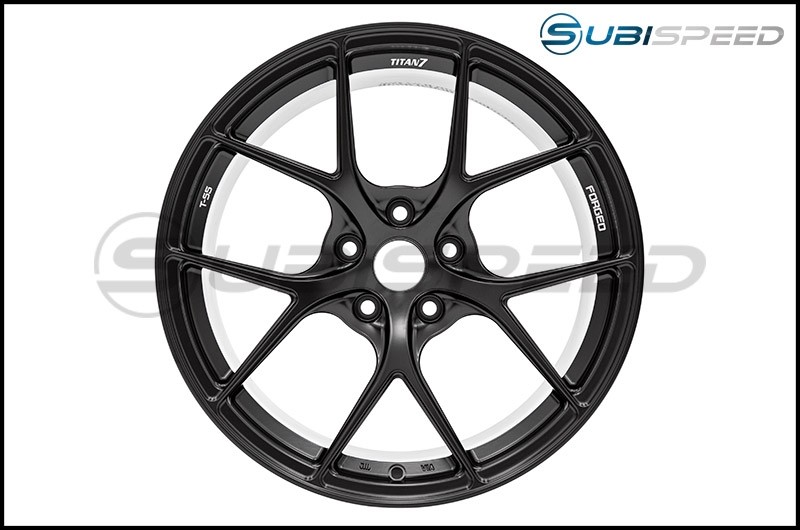 Titan 7 T-S5 Machine Black 18x9.5 +40 - 2013+ FR-S / BRZ / 86 / 2014+ Forester