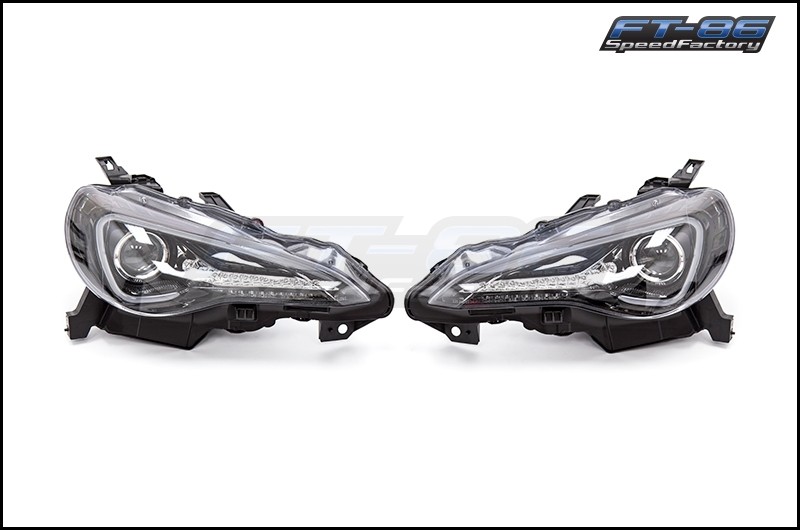 Spec-D Sequential Signal Projector Headlights Glossy Black