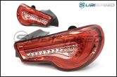 OLM VL Style / Helix Sequential Red Lens Tail Lights RC Edition - 2013-2020 Scion FR-S / Subaru BRZ / Toyota 86