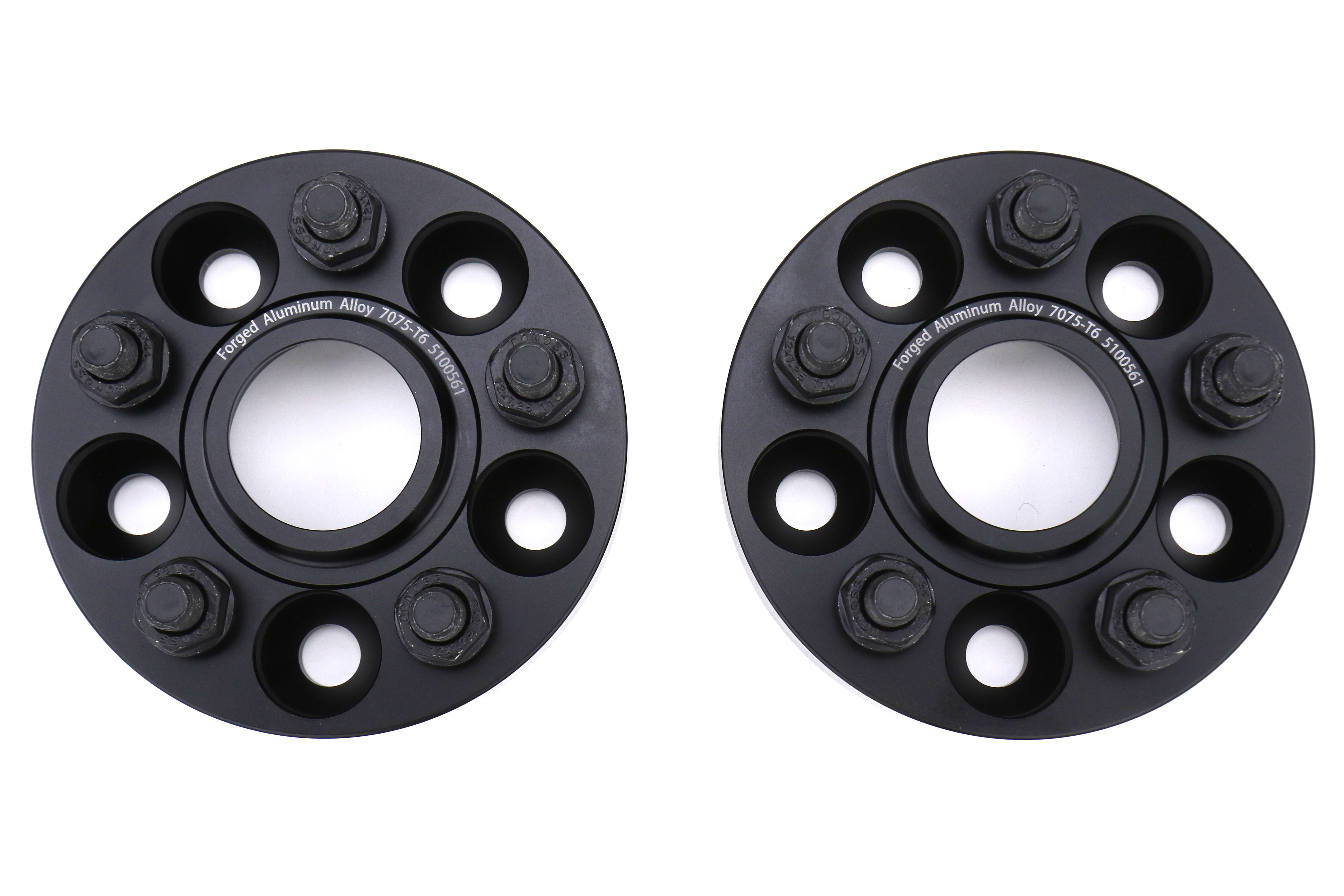 Torque Solution Forged Aluminum Wheel Spacers 5x100 25mm Pair