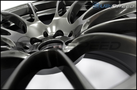 WedsSport SA-72R Hyper Black 18x9.5 +45 R Face - 2013+ FR-S / BRZ / 86 / 2014+ Forester