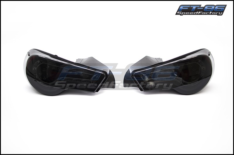 Winjet Tail Lights (Black w/ Smoked Lens)