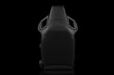 Braum Alpha X Series Sport Seats - Black & Black Stitching - Low Base Version - Universal