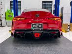 Sticker Fab Smoked and Red Aftermarket F1 Overlay - 2020-2021 Toyota A90 Supra