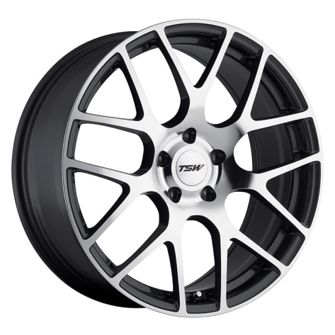 TSW Nurburgring Wheels 17x8 +35mm (Gunmetal w/ Machined Face) - 2013+ FR-S / BRZ / 86 / 2014+ Forester