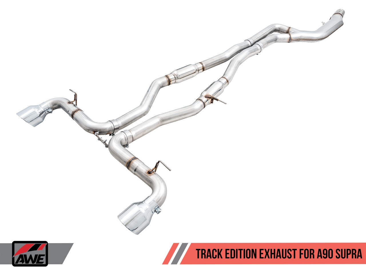 AWE Track Edition Exhaust (Chome Silver Tips)