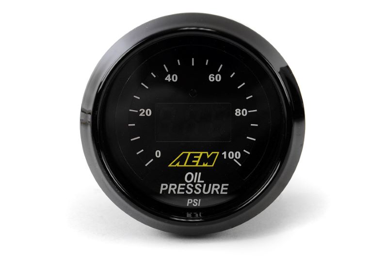 AEM Oil/Fuel Pressure Gauge Digital 52mmFTspeed