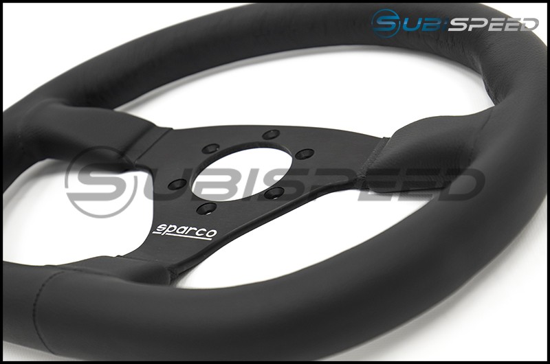 Sparco L360 Black Leather Steering Wheel