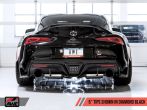 AWE Touring Edition Exhaust Resonated (5in Diamond Black Tips) - 2020+ A90 Supra