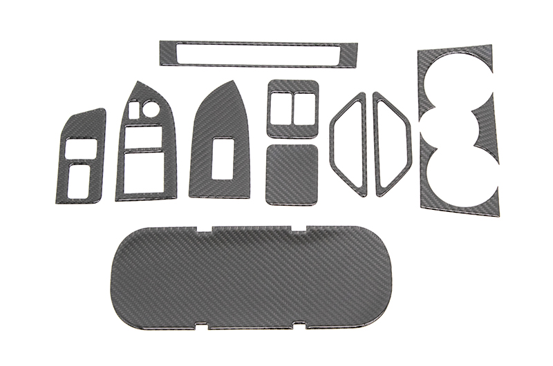 OLM Carbon Fiber Interior Dress Up Kit (12pc) Premium RHD ONLY
