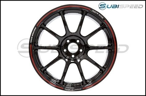 Volk Time Attack ZE40 Black / Red 18x9.5 +42 - 2013+ FR-S / BRZ / 86 / 2014+ Forester
