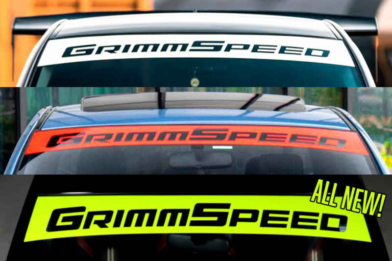 GrimmSpeed Windshield Banner Neon Green UniversalFTspeed