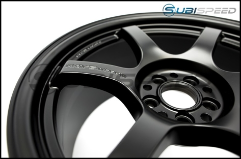 Gram Lights 57DR 17x9 +38 5x100 (Semi Gloss Black) - Subaru WRX 2002-2014 / 2013-2023 Scion FR-S / BRZ / Toyota GR86