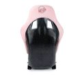 NRG Innovations FRP Bucket Seat PRISMA Edition with pearlized back. All Pink alcantara vegan material. (Medium) - Universal