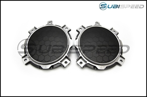 Toyota OEM JDM Speaker Trim Piece Pads with Red Stitching (bundle) - 2013+ FR-S / BRZ / 86