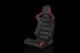 Braum Elite Series Racing Seat (Black & Red) - Universal
