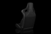 Braum Elite-X Series Sport Seats - Black Leatherette (Red Stitching) Pair - Universal