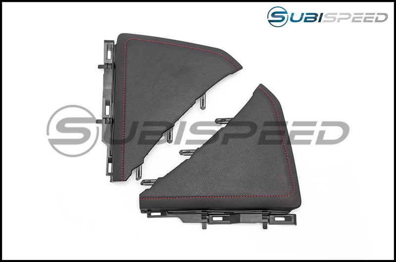 Black Alcantara-Blue Thread RedlineGoods Knee pad Covers Compatible with Subaru BRZ 2012-19 