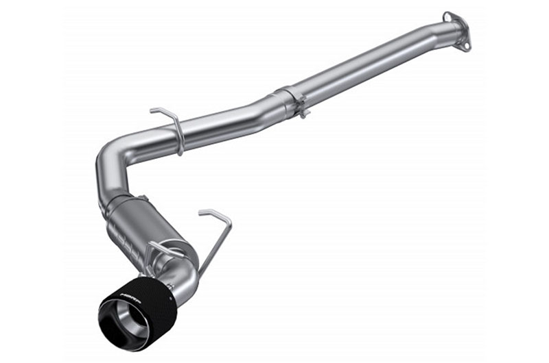 MBRP 3 Inch Single Exit Cat Back Exhaust with Carbon Fiber Tip 2013