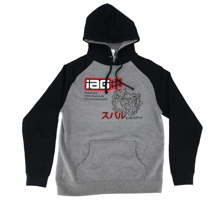 IAG Performance IAG Closed Deck Hoodie - Black and Gray