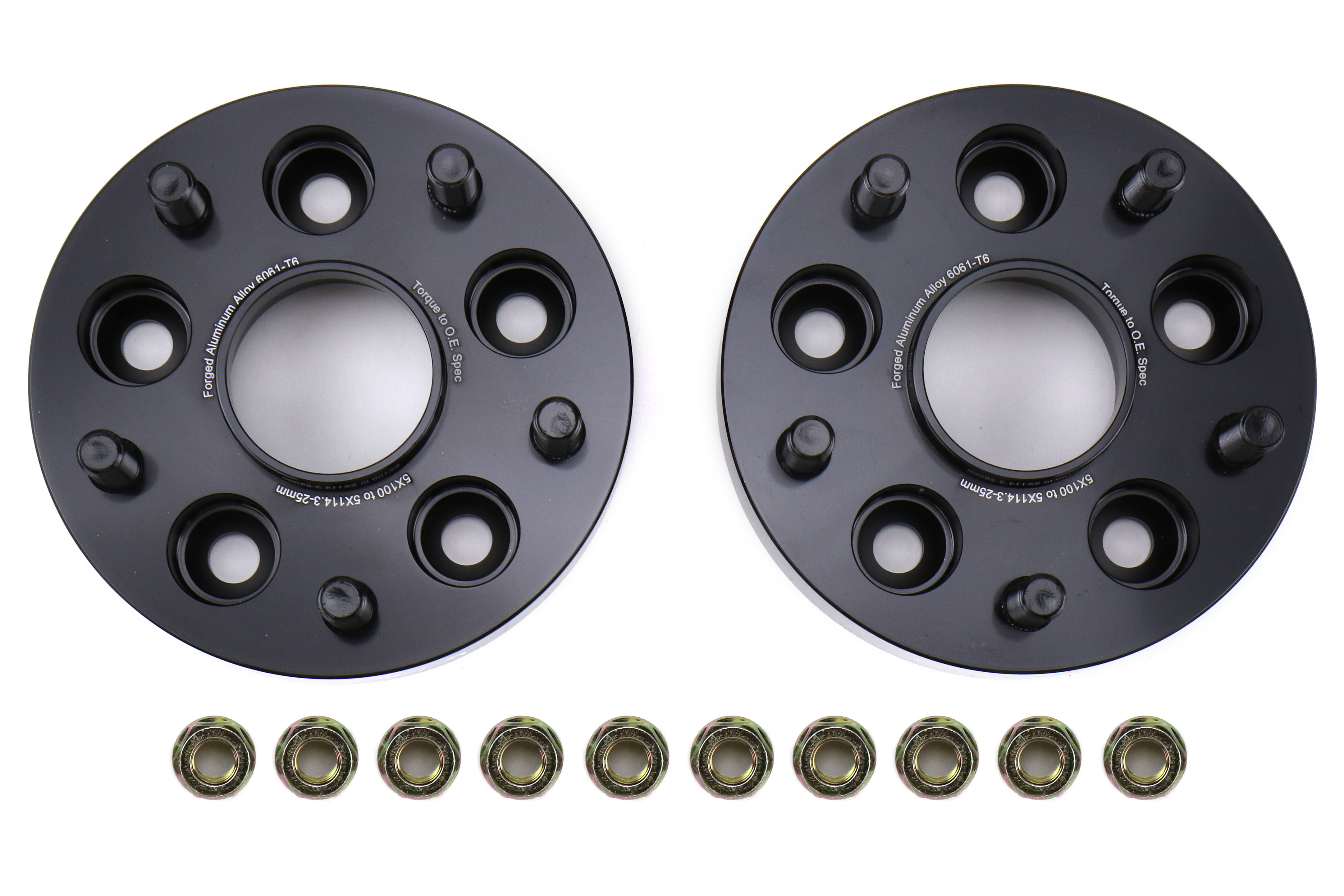FactionFab Subaru 5X100 to 5X114.3 25mm Wheel Spacer Conversion Set