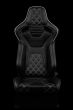Braum Elite-X Series Racing Seats Diamond Edition White Piping Pair - Universal