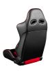 Braum Advan Series Racing Seats (Black & Red) - Universal