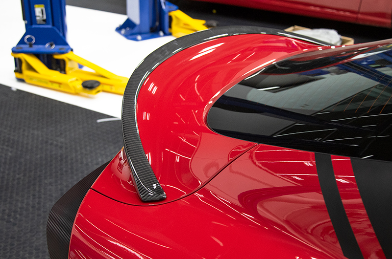 OLM Carbon Fiber RV Style Rear Trunk Spoiler