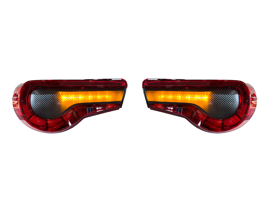 StickerFab Special Edition Dark Smoke Carbon Fiber Tail Light Overlays