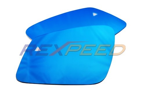 Rexpeed Polarized Blue Mirrors with Heated Anti Fog & Blind Spot Monitoring