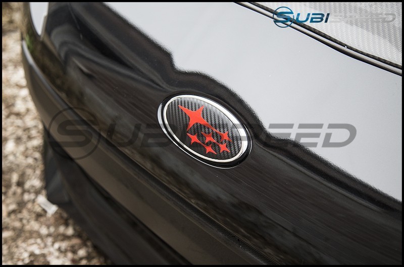 Sticker Fab Front and Rear 3D Carbon Fiber Emblem Overlays