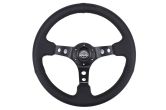 NRG Reinforced Steering Wheel 350mm 3in Deep Black - Universal