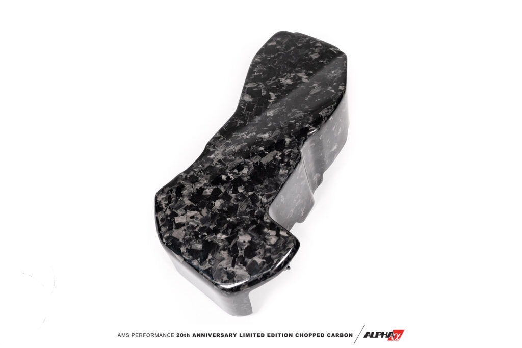 AMS PERFORMANCE CHOPPED CARBON FIBER ECU COVER - 20TH ANNIVERSARY LIMITED EDITION